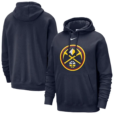 Sweat à capuche Nike bleu marine Denver Nuggets Essential Logo Club pour homme