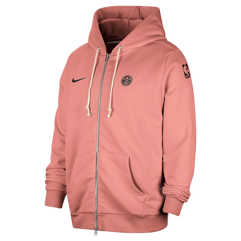 Veste à capuche entièrement zippée Nike Denver Nuggets Authentic Standard Issue pour homme