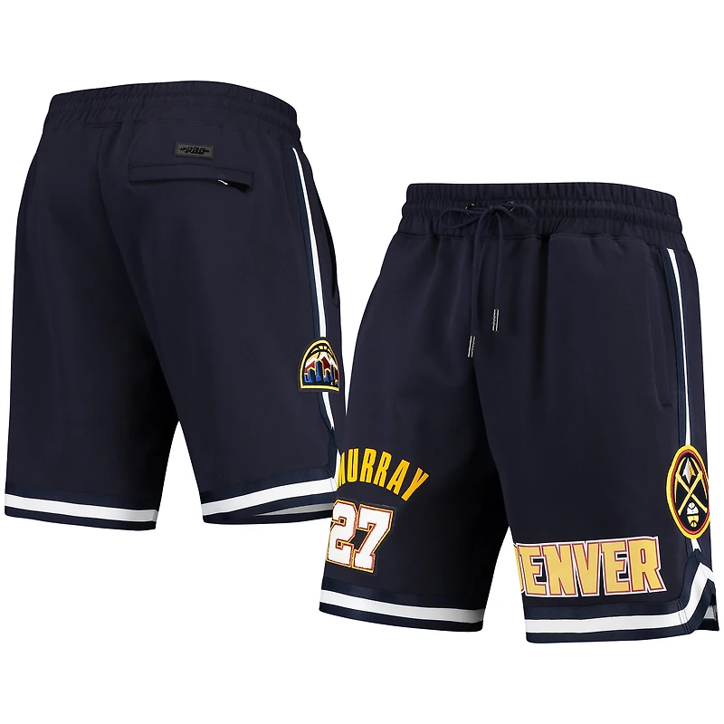 Short de joueur d'équipe Denver Nuggets bleu marine Pro Standard Jamal Murray pour homme