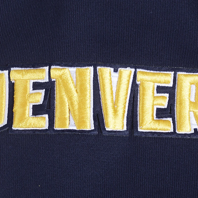 Sweat à capuche pour homme Pro Standard Navy Denver Nuggets Area Code