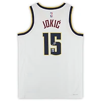 Nikola Jokić Denver Nuggets Autographed White Nike Association Edition Swingman Jersey - BAS