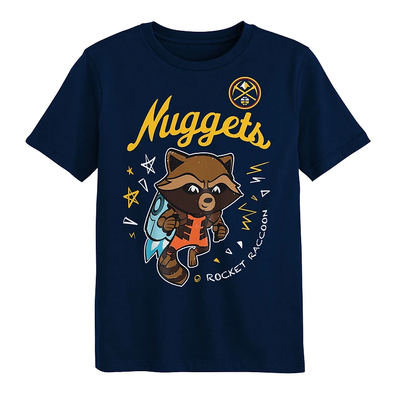 Ensemble de t-shirts deux pièces pour enfants d'âge préscolaire Denver Nuggets Gardiens la Galaxie