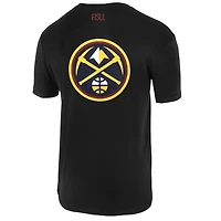 Unisex FISLL  Black Denver Nuggets Oversize Logo T-Shirt