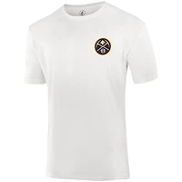 Unisex FISLL  White Denver Nuggets Burst Logo T-Shirt
