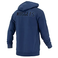 Unisex FISLL Navy Denver Nuggets Logoman Shadow Collection Pullover Hoodie