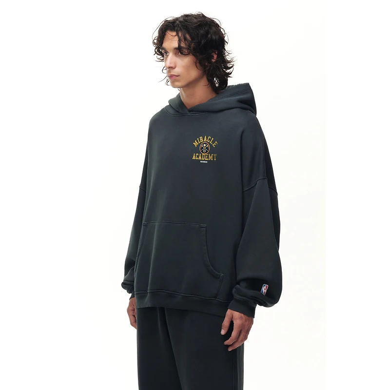 Unisex Heather Black Denver Nuggets Miracle Academy x NBA Collection Vintage Sunfade Hoodie