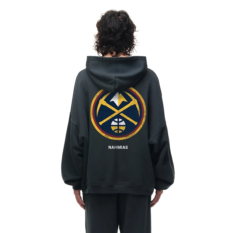 Unisex Heather Black Denver Nuggets Miracle Academy x NBA Collection Vintage Sunfade Hoodie