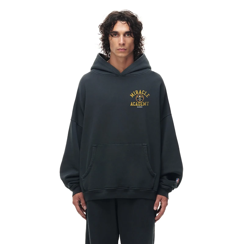 Unisex Heather Black Denver Nuggets Miracle Academy x NBA Collection Vintage Sunfade Hoodie