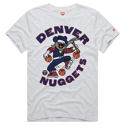Unisex Homage Ash Denver Nuggets Prospector Tri-Blend T-Shirt