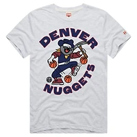 Unisex Homage  Ash Denver Nuggets Prospector Tri-Blend T-Shirt