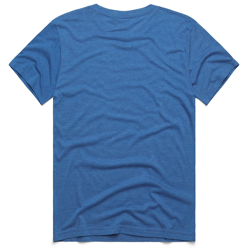 T-shirt unisexe hommage Nikola Jokic bleu Denver Nuggets 2024/25 City Edition Caricature Tri-Blend