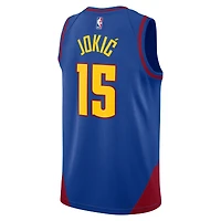 Unisexe Jordan Brand Nikola Jokic Blue Denver Nuggets Swingman Jersey - Statement Edition