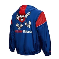 Unisex Mitchell & Ness  Royal Denver Nuggets Hardwood Classics Team OG 3.0 Anorak Half-Zip Windbreaker Jacket