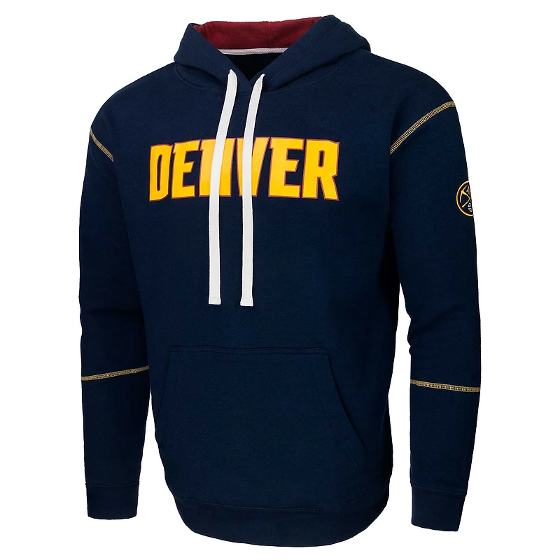 Unisex Navy Stadium Essentials Denver Nuggets Monument Pullover Hoodie