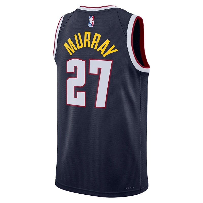 Maillot de joueur unisexe Nike Jamal Murray bleu marine Denver Nuggets Swingman - Icon Edition