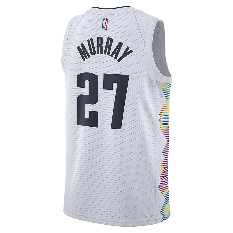 Unisex Nike Jamal Murray White Denver Nuggets 2024/25 Swingman Player Jersey - City Edition