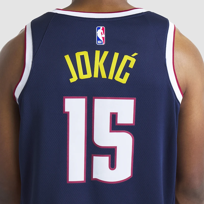 Unisex Nike Nikola Jokic Navy Denver Nuggets Swingman Jersey - Icon Edition