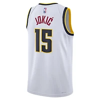 Unisexe Nike Nikola Jokic Blanc Denver Nuggets Swingman Jersey - Association Edition