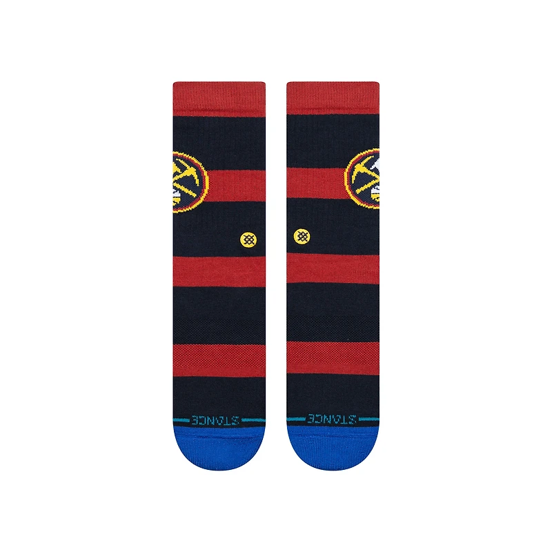 Chaussettes unisexes Stance Denver Nuggets Prep Stripe Crew