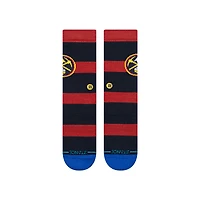 Chaussettes unisexes Stance Denver Nuggets Prep Stripe Crew