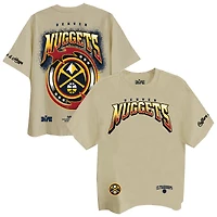 T-shirt unisexe Two Hype Cream Denver Nuggets Drip & Dime à épaules tombantes