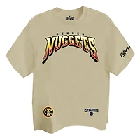 Unisex Two Hype Cream Denver Nuggets Drip & Dime Elevated Drop Shoulder T-Shirt