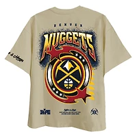 Unisex Two Hype Cream Denver Nuggets Drip & Dime Elevated Drop Shoulder T-Shirt