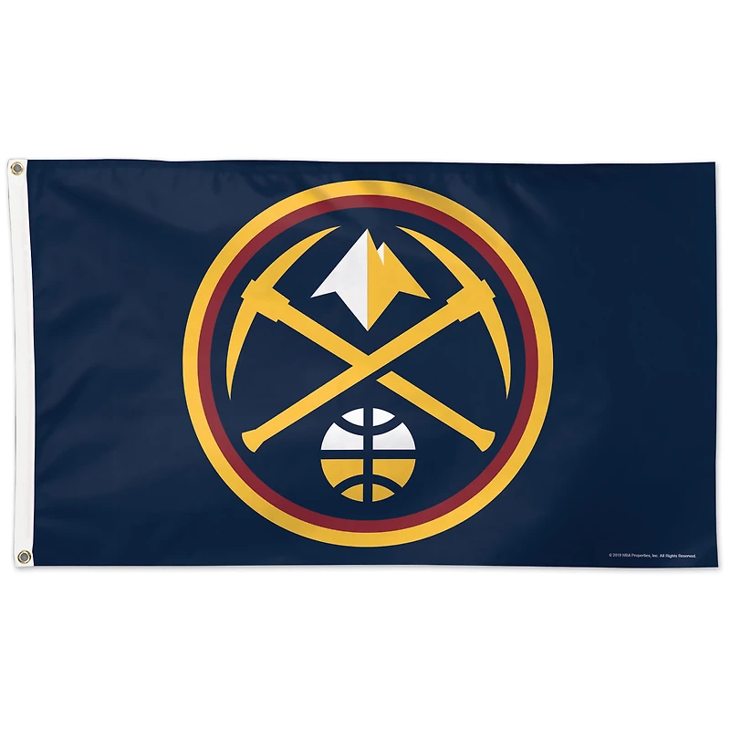 WinCraft Denver Nuggets Drapeau unilatéral avec logo 3 pi x 5 pi