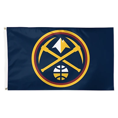 WinCraft Denver Nuggets Drapeau simple face avec logo principal 3 pi x 5 pi