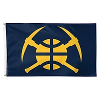 Drapeau WinCraft Denver Nuggets 3' x 5' Deluxe simple face avec logo de l'équipe secondaire