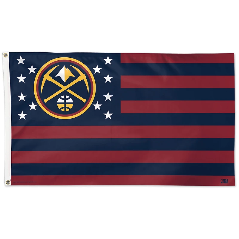 WinCraft Denver Nuggets 3' x 5' Stars & Stripes Drapeau unilatéral