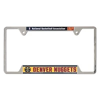 Cadre de plaque d'immatriculation en métal chromé WinCraft Denver Nuggets