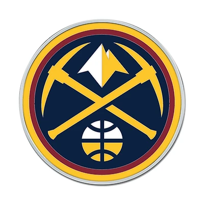 WinCraft Denver Nuggets Colored Chrome Auto Emblem