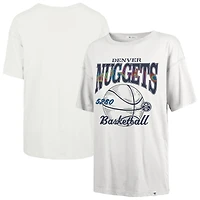 T-shirt blanc pour femme Denver Nuggets City Edition Down Court Sadie '47