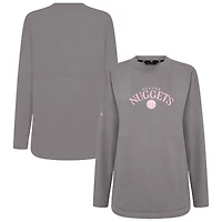 Sweat-shirt à col roulé gris Denver Nuggets Beaudry pour femme Levelwear