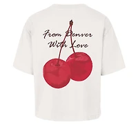 T-shirt femme '47 Cream Denver Nuggets Love Letter Reed City