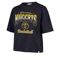 Women's '47  Navy Denver Nuggets Vibe Check Reed City T-Shirt