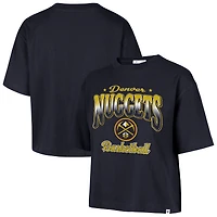 Women's '47  Navy Denver Nuggets Vibe Check Reed City T-Shirt