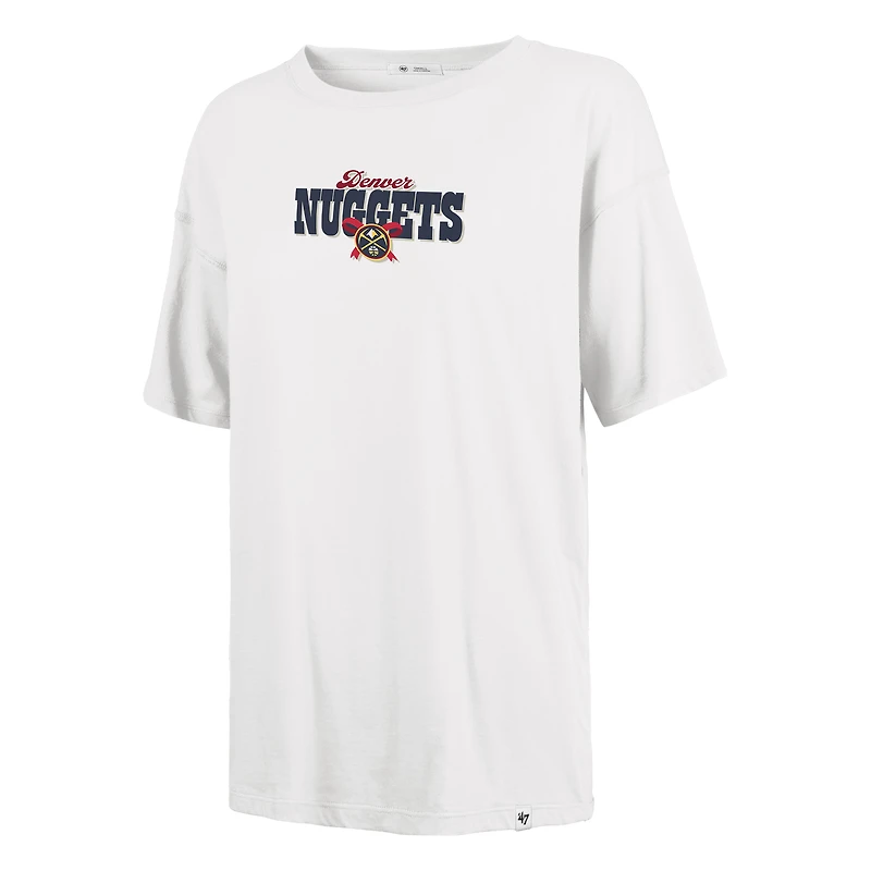 T-shirt Sadie blanc Denver Nuggets '47 pour femmes