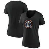 T-shirt à col en V Denver Nuggets Midnight Mascot pour femmes, noir