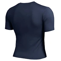 T-shirt court ajusté doux au toucher Champion Navy Denver Nuggets pour femme