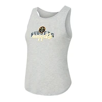 Women's Concepts Sport Navy/Heather Gray Denver Nuggets Regulate Tank & Pant Set