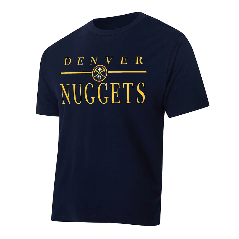 Women's Concepts Sport Navy/White Denver Nuggets Copeland T-Shirt & Shorts Sleep Set