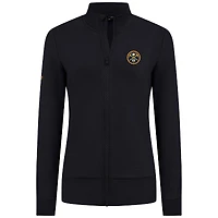 Women's Levelwear Black Denver Nuggets Shine Full-Zip Jacket