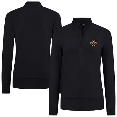 Veste zippée intégrale noire Shine des Denver Nuggets pour femme Levelwear