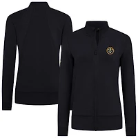 Women's Levelwear Black Denver Nuggets Shine Full-Zip Jacket