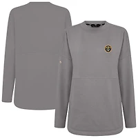 Sweat-shirt gris Beaudry pour femme des Denver Nuggets de Levelwear
