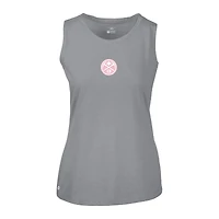Women's Levelwear  Gray Denver Nuggets Mother's Day Macy Core Logo Tank Top