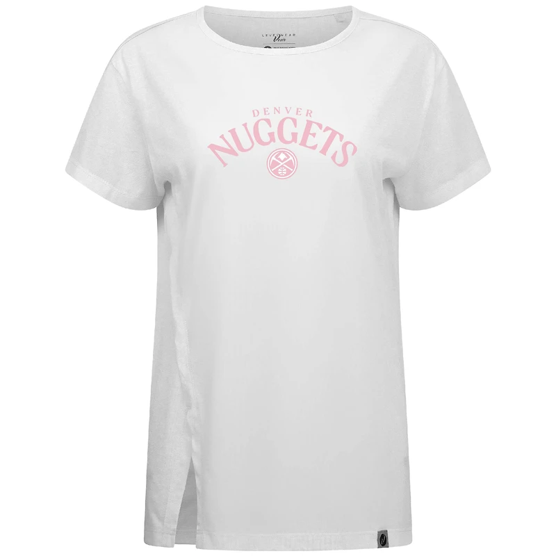 T-shirt blanc Levelwear pour femme, motif arche Influx des Denver Nuggets, la fête Mères