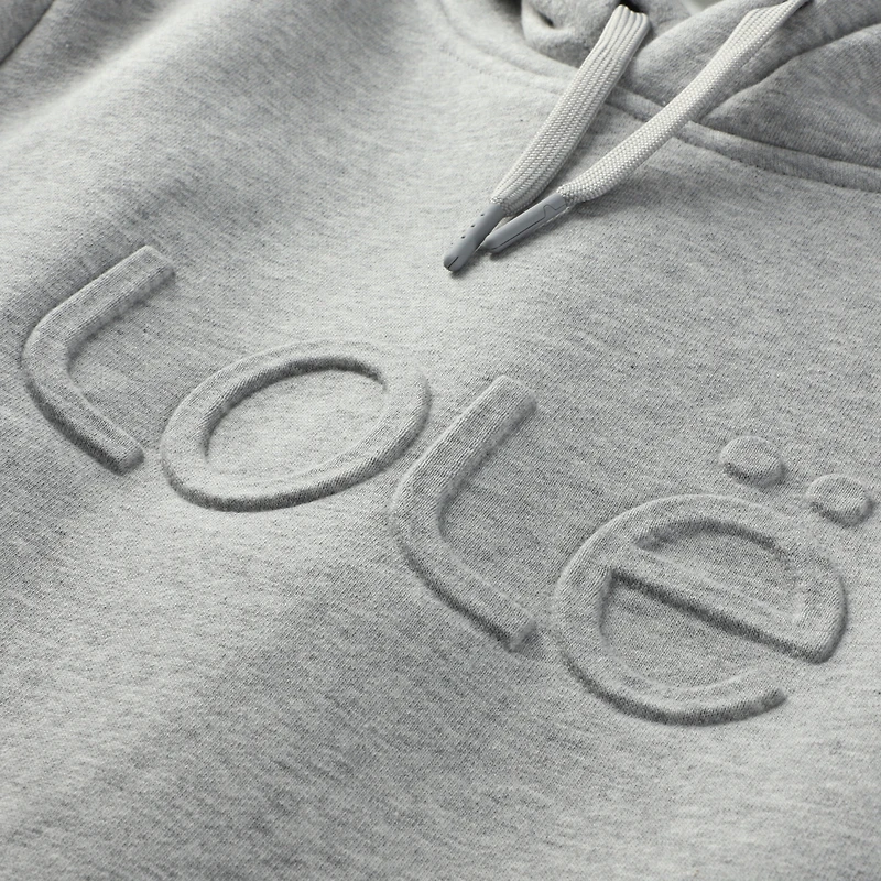 Sweat à capuche gris pour femme avec logo des Denver Nuggets